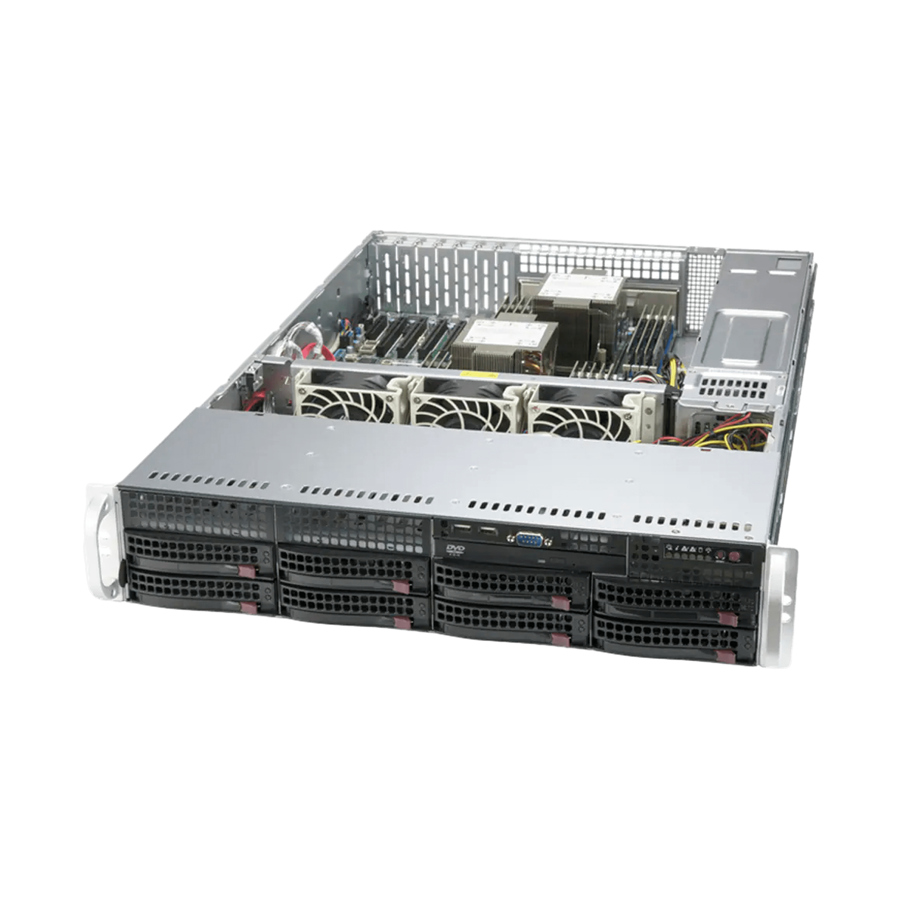Сервер Supermicro SYS-620P-TRT noCPU X12DPi-NT6 18хDDR4 softRaid IPMI 2х1000W PSU Ethernet 2х10Gb/s 8х3,5" G34