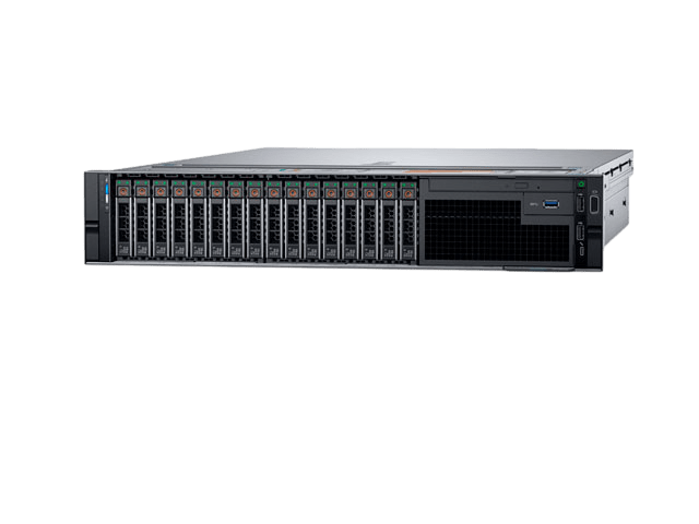 Сервер Dell PowerEdge R740 noCPU - 24хDDR4 PERC H330 iDRAC 2х750W PSU Ethernet 4х1Gb/s 8х2,5" FCLGA3647