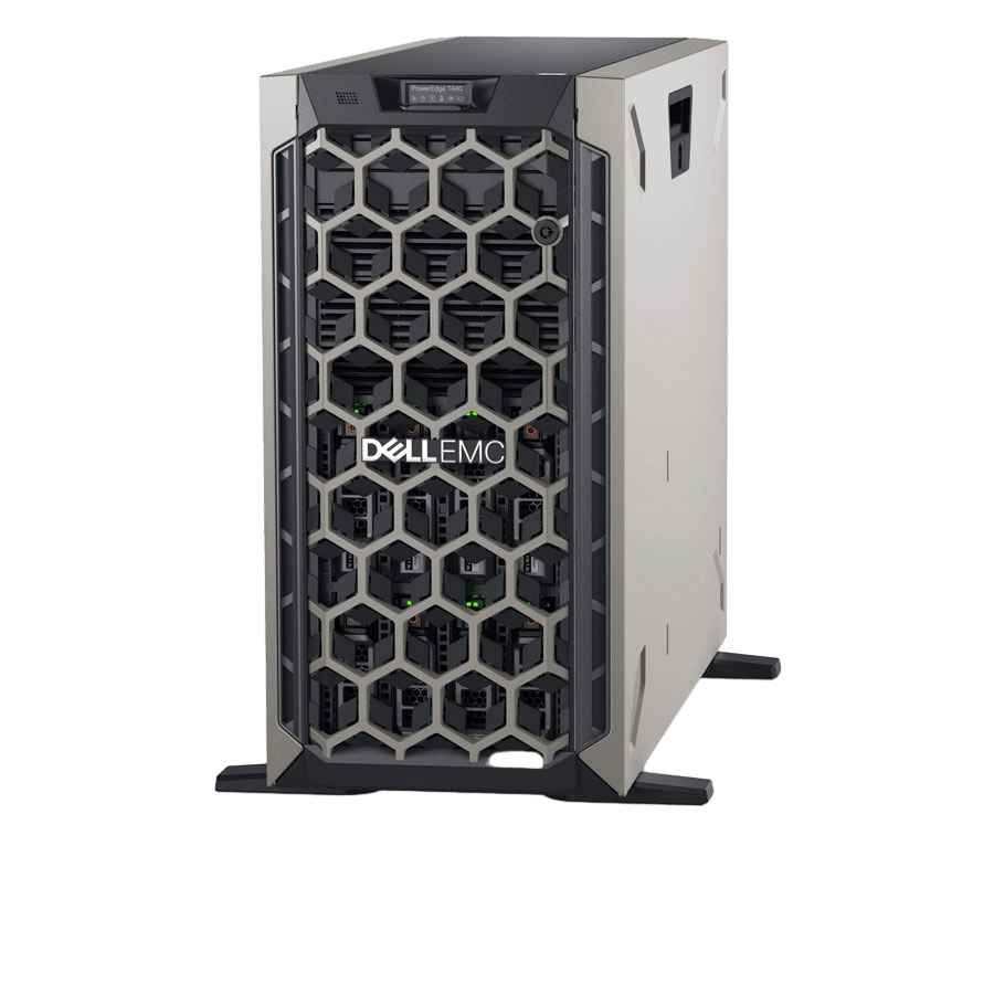 Сервер Dell PowerEdge T440 noCPU 16хDDR4 softRaid iDRAC 2х750W PSU Ethernet 2х1Gb/s 16х2,5" FCLGA3647