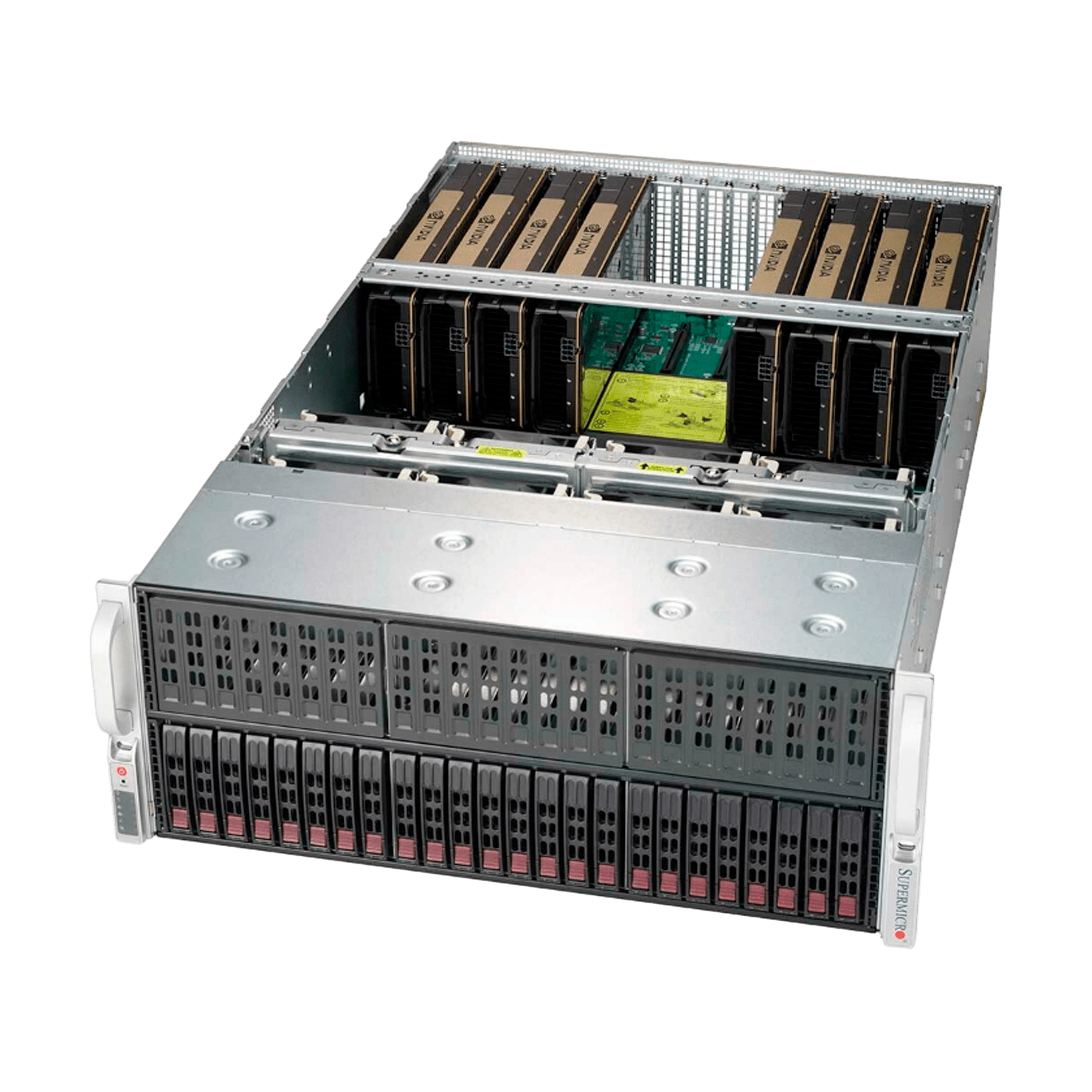 Новый Сервер SuperServer 6049GP-TRT noCPU X11DPG-21-PCIE-P 24хDDR4 softRaid IPMI 4х2000W PSU Ethernet 2х10Gb/s 24х3,5" FCLGA3647