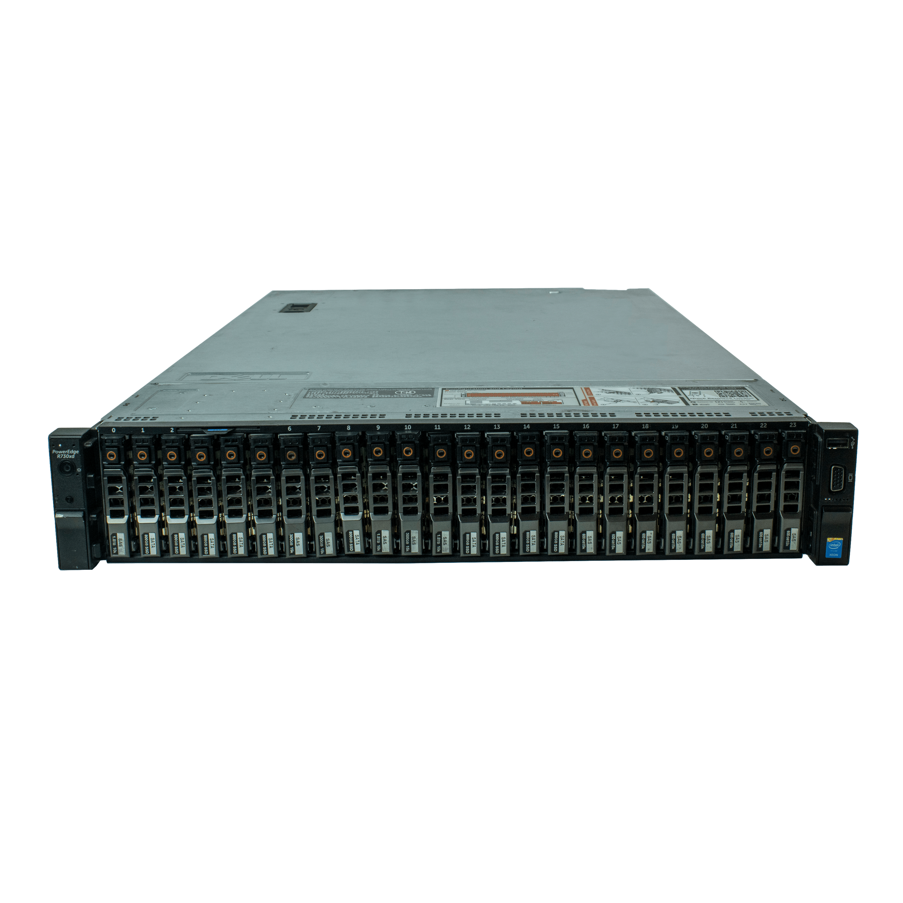 Сервер Dell PowerEdge R730xd noCPU 24хDDR4 softRaid iDRAC 2х750W PSU Ethernet 4х1Gb/s 24х2,5" FCLGA2011-3