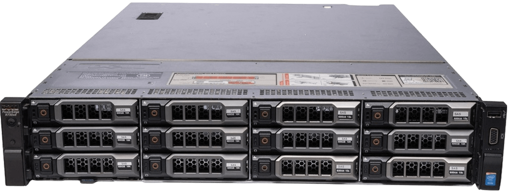 Сервер Dell PowerEdge R730xd noCPU - 24хDDR4 H330 iDRAC 2х495W PSU Ethernet 4х1Gb/s 12х3,5" FCLGA2011-3 Лицензия iDRAC8 Enterprise