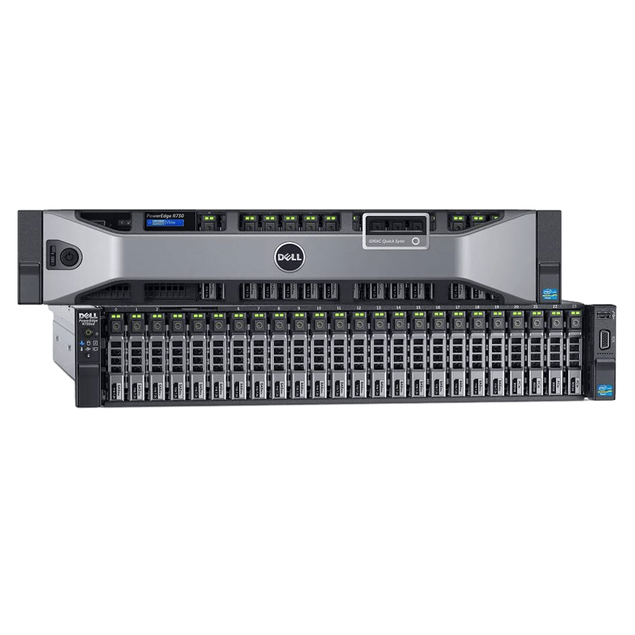 Сервер Dell PowerEdge R730 noCPU 24хDDR4 softRaid iDRAC 2х750W PSU Ethernet 4х1Gb/s 16х2,5" FCLGA2011-3