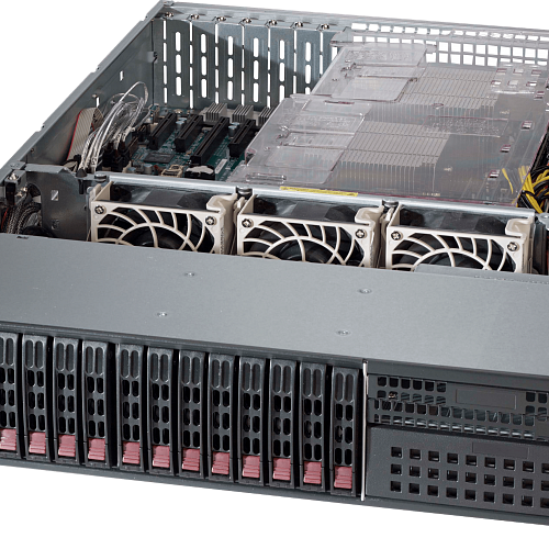Сервер Supermicro SYS-2028R-C1RT CSE-213 noCPU X10DRH-CT 16хDDR4 softRaid IPMI 2х920W PSU Ethernet 2х1Gb/s 16х2,5" BPN SAS3-213A FCLGA2011-3