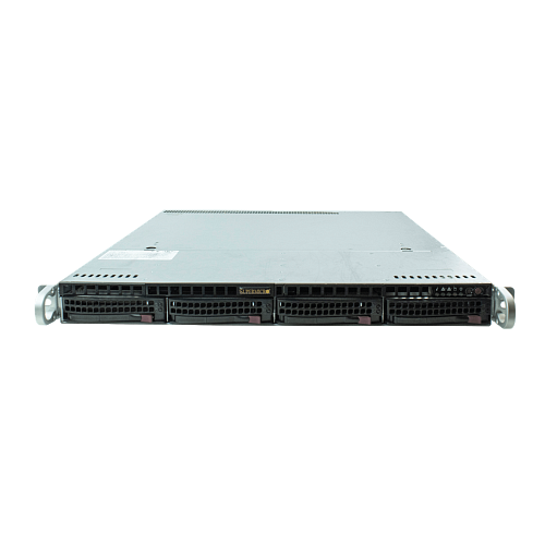 Сервер Supermicro SYS-6018R CSE-813 noCPU X10DRL-i 8хDDR4 softRaid IPMI 1х480W PSU Ethernet 2х1Gb/s 4х3,5" BPN SAS815TQ FCLGA2011-3